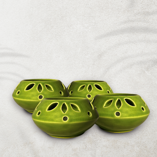 Ceramic Matki T-Lights Set