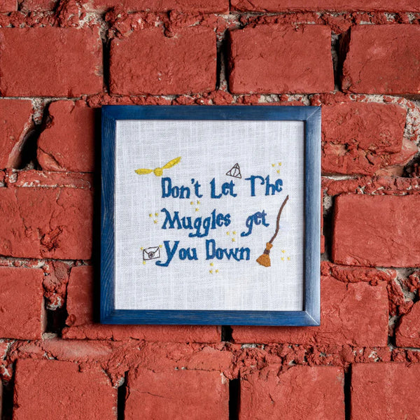 Embroderied Wall Frame- Embroidered Harry Potter