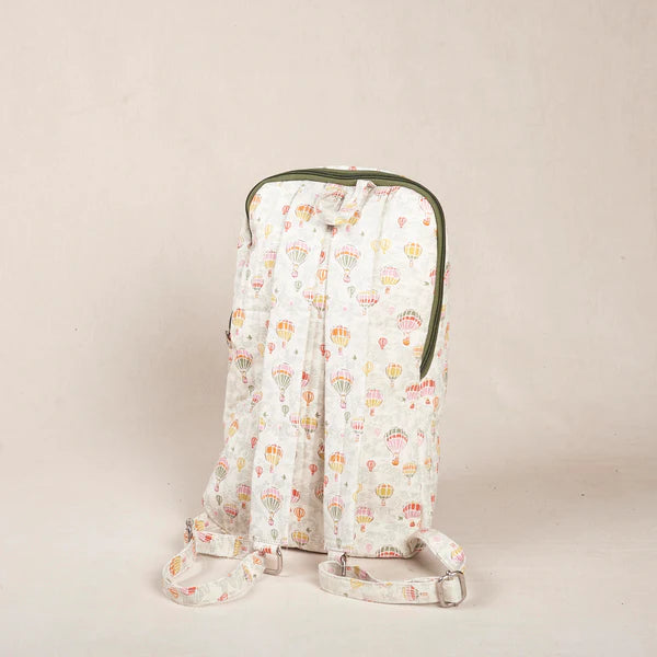 Manju Uphill Backpack - Off white print
