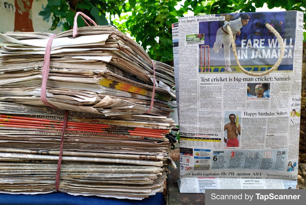 Newspaper Bags – The india Shop