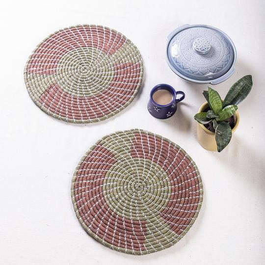 Handwoven 12” Placemats (Set of 2)