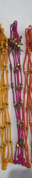 Tribal Anklets with golden beads