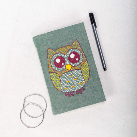 Journal - Embroidered - Owl