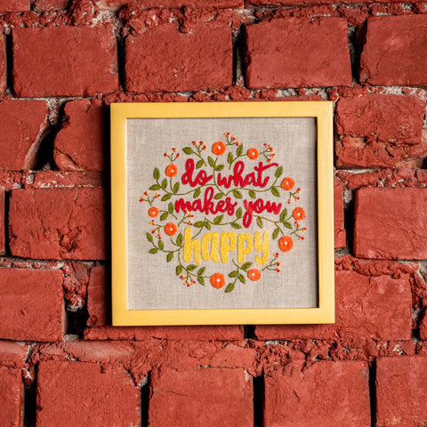 Wall Frame - Do What Makes You Happy 8.5 by 8.5 inches