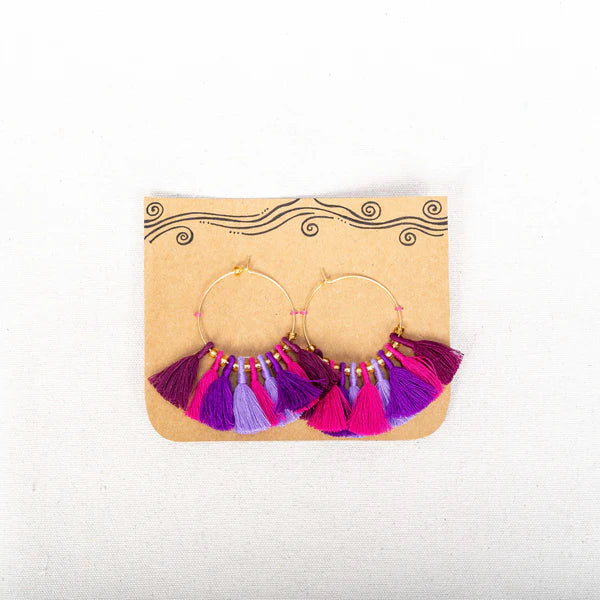 Earrings-Thready Hoop