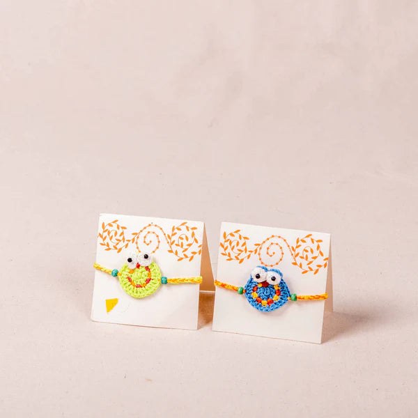 Handmade Crochet Rakhi -Owl