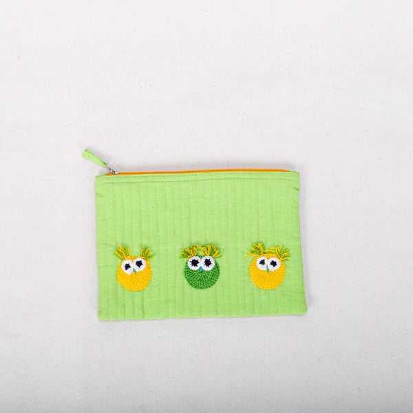 Pouch - Owl Crochet