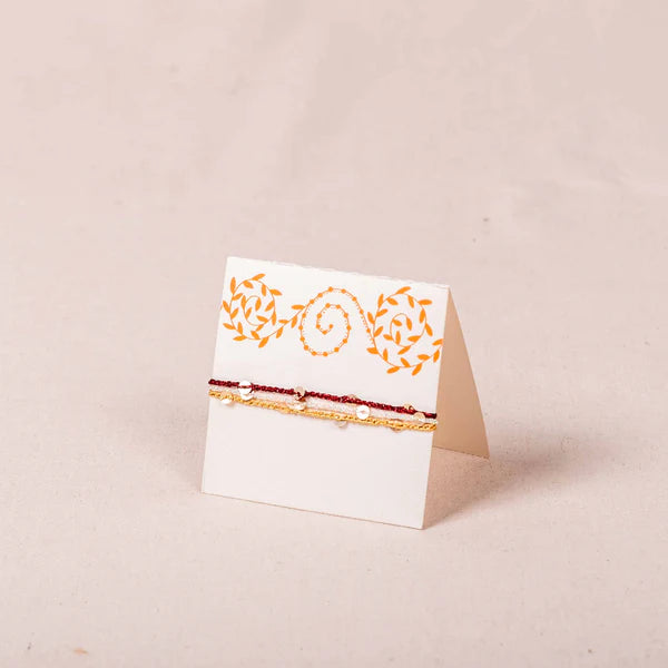 Handcrafted Colourful String Rakhi