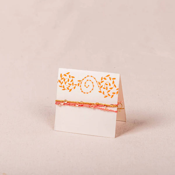 Handcrafted Colourful String Rakhi