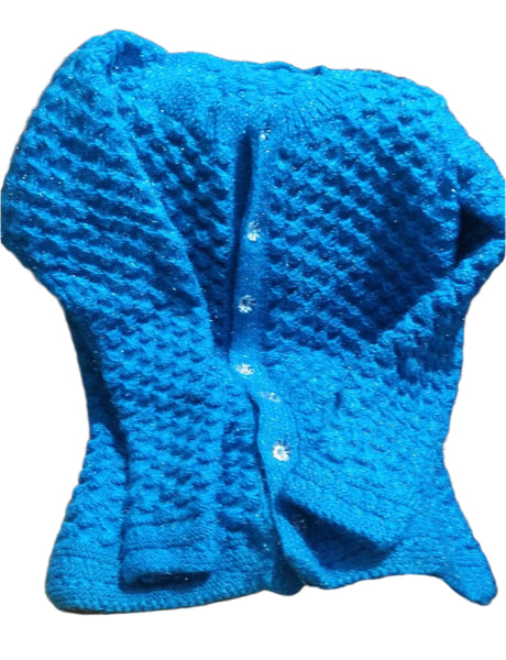 Handknitted Sweater-Blue