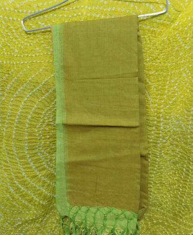 Cotten Dupatta-Mehndi Green