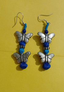 Butterfly Earring-Blue