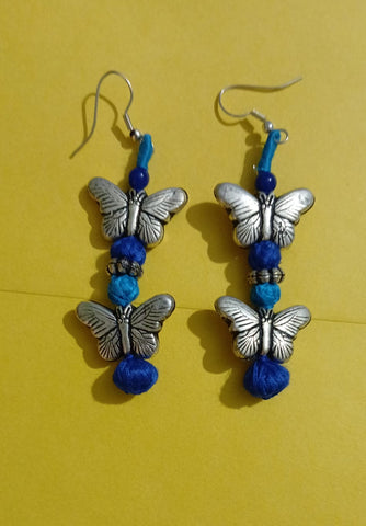 Butterfly Earring-Blue
