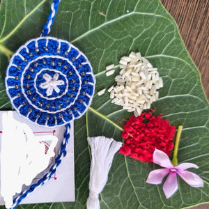 Crochet Blue and white