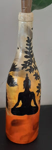 Hand Painted Bottle - Buddha