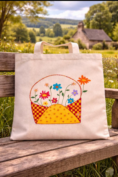 Handpainted Tote Bag