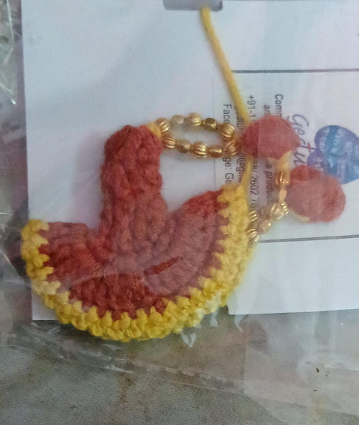 Handmade Crochet Lumba - Red Hibiscus