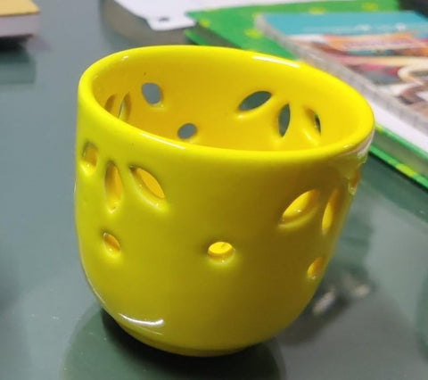 Glass shape cutwork T- light