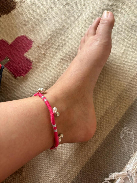Tribal Anklets with matel Ghungroo