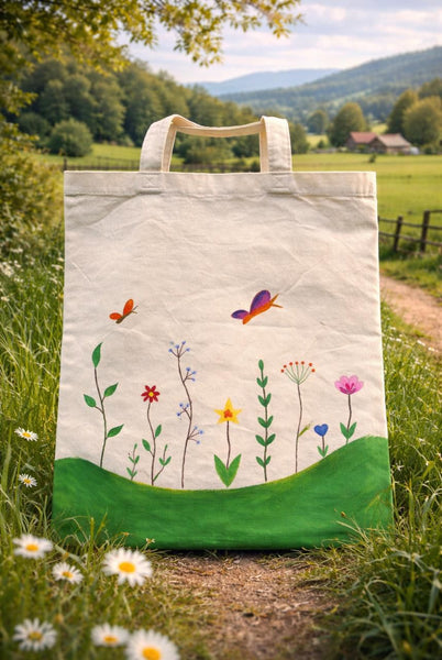 Handpainted Tote Bag