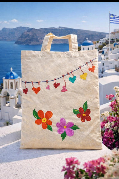 Handpainted Tote Bag