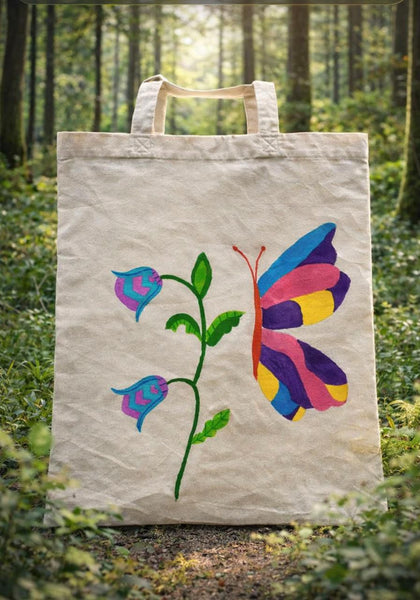 Handpainted Tote Bag
