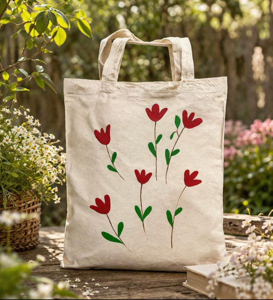 Handpainted Tote Bag