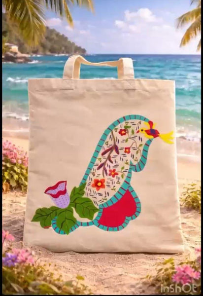 Handpainted Tote Bag