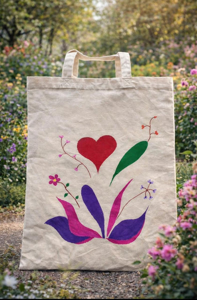 Handpainted Tote Bag