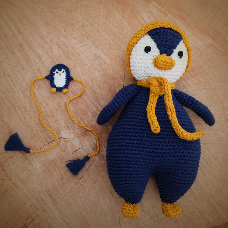 Big Penguin Soft Plush Toy & Penguin Rakhi