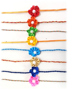 Upcycled cloth and beeds Rakhi no - 12