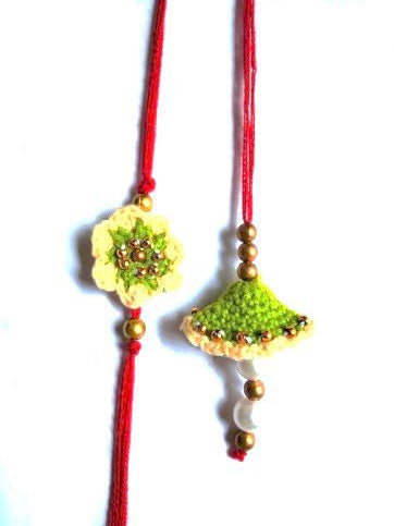 Crochet Rakhi with Lumba