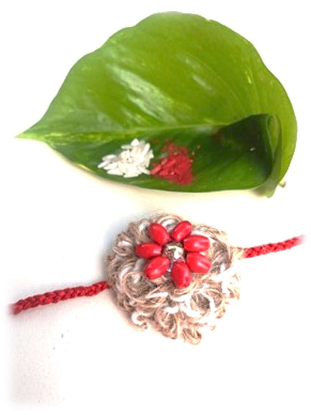 पटसन (Jute) Thread Handmade Rakhi with Cotton Thread no - 2