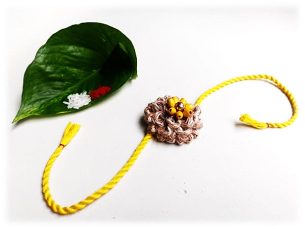 पटसन (Jute) Thread Handmade Rakhi with Cotton Thread no - 2