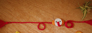 Handmade Crochet Rakhi -Ganesha