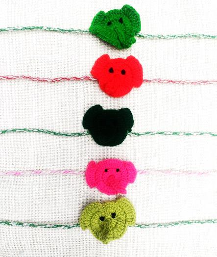 Elephant Crochet Rakhi No – 5