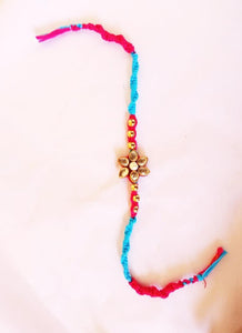 Kundan Lotus Rakhi