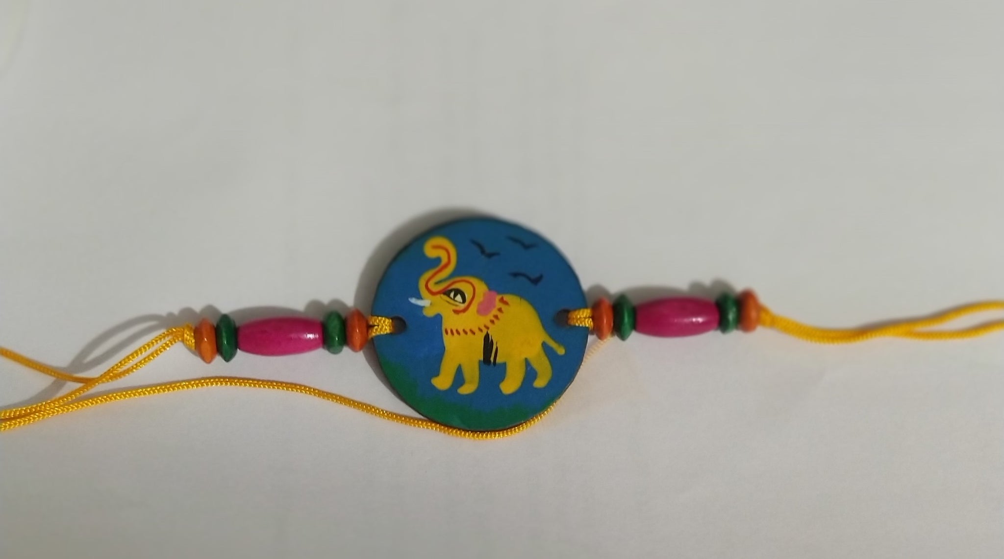 Handmade  Rakhi - Elephant Print